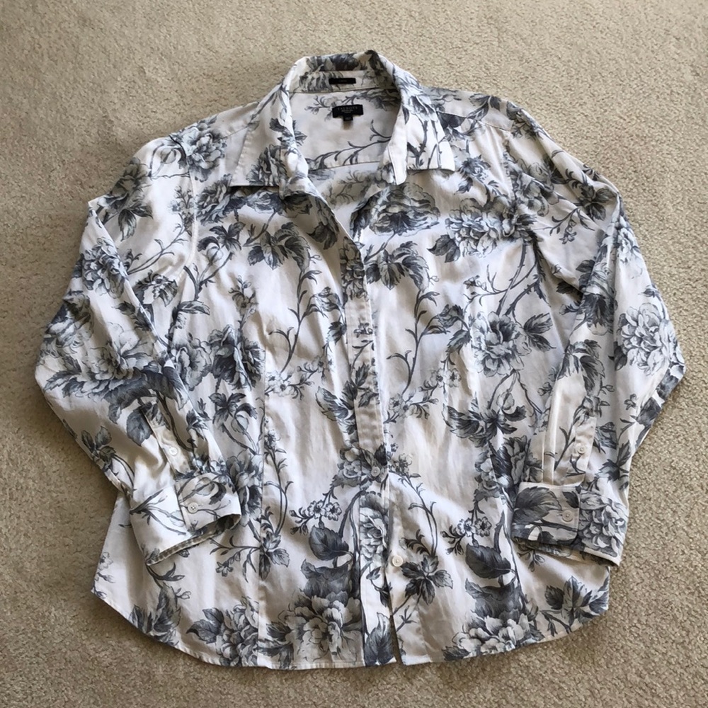 Floral button down